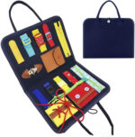 New Busy Book Children's Busy Board Dressing And Buttoning Learning Baby Early Education Preschool Sensory Learning Toy - Image 8
