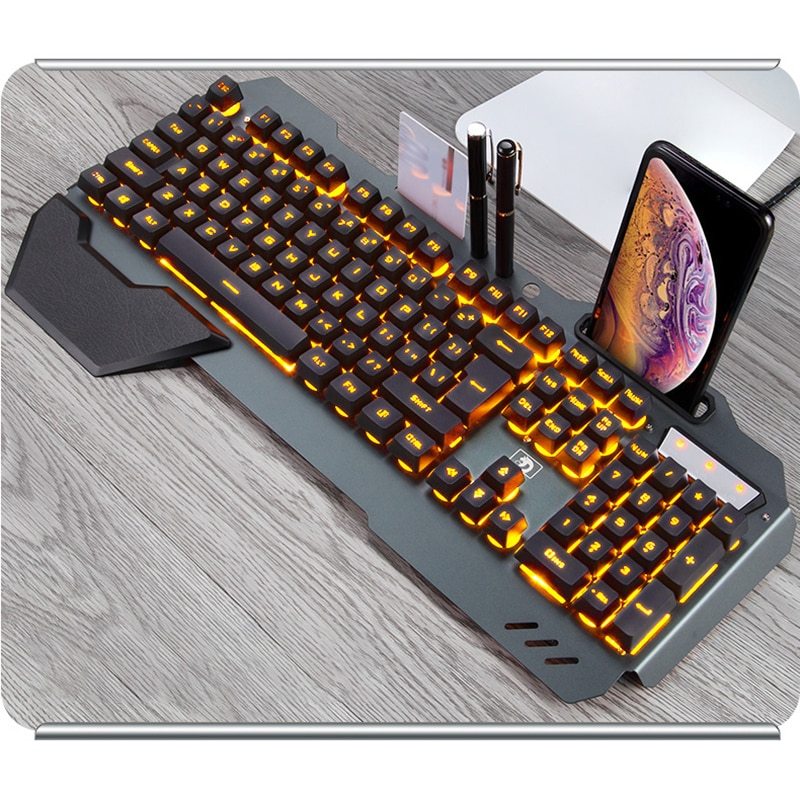 1489718421384.jpg ErgonomicWired Gaming Keyboard with RGB Backlight Phone Holder - Image 1