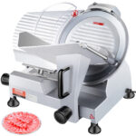 VEVOR 240W Commercial Meat Slicer, Electric Deli Food Slicer, Carbon Steel Blade Electric Food Slicer, 350-400RPM Meat Slicer, 0 - 0.47 Inch Thickness Adjustable For Commercial And Home Use - Image 8