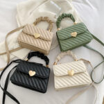 Women Handbags Fashion Chain Shoulder Bags With Love Metal Design - Image 8