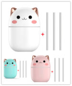 Air Humidifier Cute Cat Ultra-Silent USB Office Household Bedroom Car Aromatherapy Air Purifier With Led Cool Mist Spray - Image 6