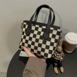 Fashion Houndstooth Shoulder Bags Portable Checkerboard Handbags All-match Messenger Bag Women Totes - Image 9