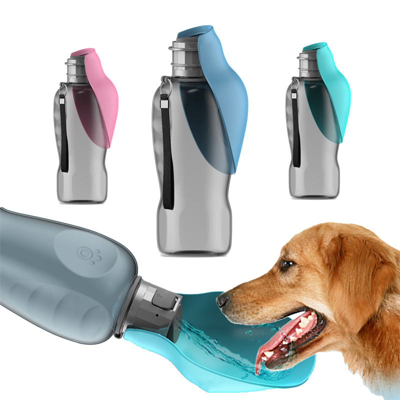 dabbdcfd-c022-46fd-b729-721b071a26a3.jpg 800ml Dogs Water Bottle Portable High Capacity Leakproof Pet Foldable Drinking Bowl Golden Retriever Outdoor Walking Supplies Pet Products - Image 1