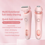 2 In 1 Hair Removal Epilator USB Rechargeable Trimmer Women Body Razor Face Leg Armpit Bikini Hand Pubic Shaver Hair Remover - Image 7